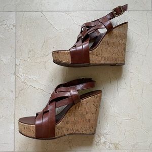 Tory Burch Ace Wedge Sandals US 9.5